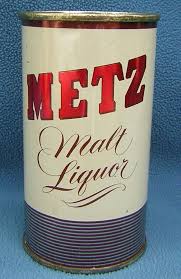 Metz Malt Liquor Omaha Nb 1957 Old Beer Cans Vintage Beer Malt