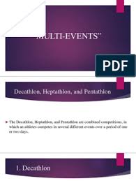 It's pure sexism, but men are deemed able to handle 10 disciplines over 2 days; Multi Events P E 3 Report Pdf