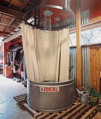 Slideshow Diamond In The Rough And Ready Dwell Outdoor Shower Galvanized Tub Cattle Tank
