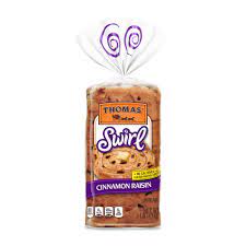 Thomas Cinnamon Raisin Swirl Bread 16oz Swirled Bread Cinnamon Raisin Cinnamon Swirl Bread