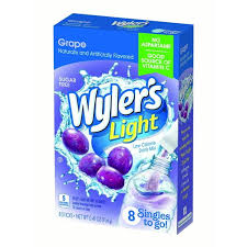 Wyler S Light Singles To Go Sugar Free Drink Mix Grape 0 41 Oz 8 Ct Walmart Com Walmart Com