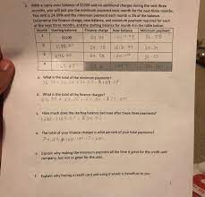 According to fico, a high credit card balance could cause your credit score to drop more than 100 points, depending on the other information in your credit report. With A Carry Over Balance Of 1200 And No Additional Chegg Com