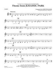 What is a french horn in music? Theme From Jurassic Park F Horn By John Williams John Williams Digital Sheet Music For Concert Band Download Print Hx 321232 Sheet Music Plus