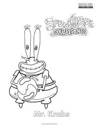Pages to color mr krabs for kids to print out.coloring pages nickelodeon. Mister Krabs Spongebob Coloring Super Fun Coloring
