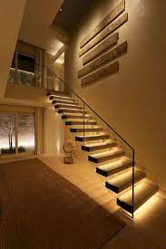 13 Awesome Minimalist Decorating Ideas Home Stairs Design Stairway Design Staircase Lighting Ideas