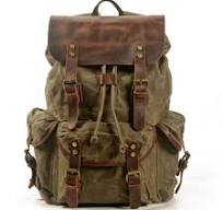 Mochila Retro Lona Encerada Pone