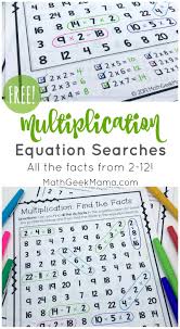 Free Multiplication Equation Search Not Your Typical Worksheet Fourth Grade Math Free Math Printables Free Math