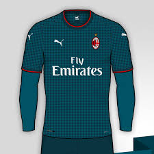 Sports company puma has today unveiled the new ac milan home kit to be worn by the rossoneri men's, women's and youth teams for the 2020/21 season. Ac Milan 2020 21 Third Kit Prediction Kit Design Football Shirt Blog