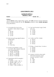 Soalan latihan mt, soalan latihan matematik tahun 4, soalan latihan tingkatan 2 bahasa melayu, soalan latihan matematik tahun 1, soalan lati. Soalan Matematik Jam Kuora P