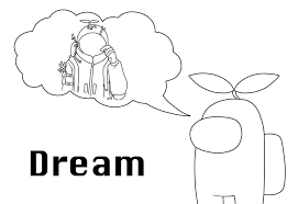 Barbie dream house coloring pages. Among Us Dream Coloring Page Free Printable Coloring Pages For Kids