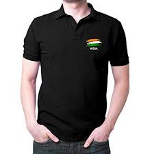 Fashion And Youth India Flag Cotton Black Polo T Shirt Patriotic T Shirt Proud Indian T Shirt Black Polo T Shirt Polo T Shirts Military Shirts