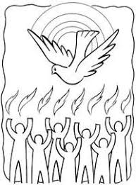 Fetons L Esprit Saint Fetons L Eglise Pentecote Enfants Catholiques Dessin Colombe