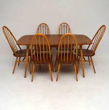 Ercol coffee table on ebay. 1960 S Ercol Grand Windsor Dining Table Six Chairs Interior Boutiques Antiques For Sale And Mid Century Modern Furniture French Furniture Antique Lighting Retro Furniture And Danish Furniture