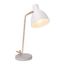 Newhouse Lighting Modern Table Lamp With Led Bulb Included White Walmart Com In 2021 Desk Lamp White Desk Lamps Lamp