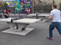 Table Tennis In Concrete Henge Table In 2020 Table Tennis Concrete Design Durable Table