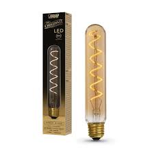 Feit Electric 40w Equivalent T10l Dimmable Led Amber Glass Vintage Edison Large Light Bulb With Spiral Filament Soft White T10l S 820 Led The Home Depot In 2020