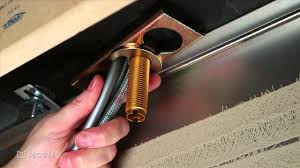 installing a pulldown or pullout faucet