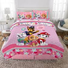 Paw Patrol Bed In A Bag Kids Bedding Bundle Set 5 Piece Full Pink Walmart Com In 2020 Disney Bedding Sets Paw Patrol Bedding Kids Bedding Sets