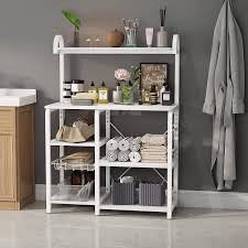 You can use underbar sinks in your bar, nightclub, or bakery. Buy Tribesigns 35 5 Inches Kitchen Baker S Rack Microwave Oven Stand Industrial Kitchen Cart Utility Storage Shelf Organizer Coffee Bar With Wire Basket And 6 Hooks White Online In Uk B0928sfykk