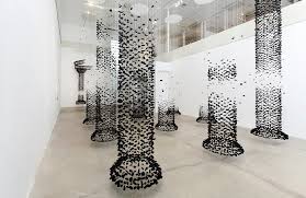 Hanging Sculptures Form Illusions Of Roman Columns Antony gormley art sculpture metal sculptures abstract sculpture bronze sculpture art abstrait installation art sculpture art dining table behance ceiling lights architecture artwork sculpting. hanging sculptures form illusions of
