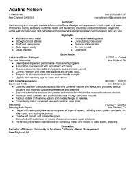 Responsible for the overall management of the daily operations of a store including staff. Assistant Store Manager Resume Example Manager Resumes Livecareer