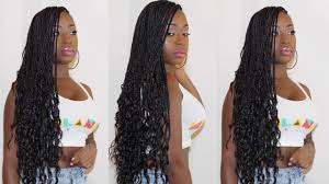 How To Super Simple Goddess Box Braids Tutorial Knotless Glueless Goddess Braids Youtube Since you are adding braiding hair to your own, it takes about 5 to 8 hours, which depends on the size and length of your braids, of course. how to super simple goddess box braids tutorial knotless glueless goddess braids