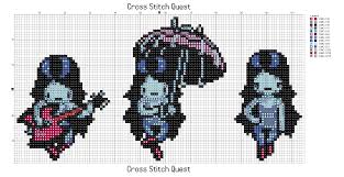 You will often receive a chart with a grid showing you the position of stitches and the color combinations. Free Marceline Cross Stitch Pattern Adventure Time Cross Stitch Quest
