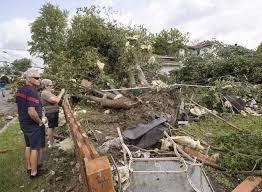 Footage shared by local residents shows collapsed garden walls, bricks. Environment Canada Says Tornadoes Destroy Barns Down Trees In Southern Ontario Myalgoma Ca