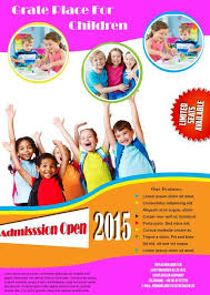 School Flyer Template 2 School Brochure School Advertising Education Poster Design