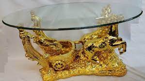 Maybe you would like to learn more about one of these? Roman Horse Base Coffee Table In Italian Style Shiny Gold Cream Finish Tempered Glass Top Gold Amazon Co Uk Kit Italian Style Coffee Table Tempered Glass