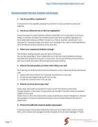 Supply chain analyst interview questions and answers interview questions answers.org ans: Business Analyst Interview Questions And Answers Business Analyst Sample Interview Questions Interview Questions