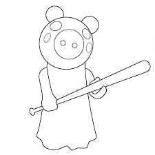 His teeth gleamed, a sign that they looked like they had won the game. Piggy Roblox Coloring Pages Free Printable Coloring Pages For Kids