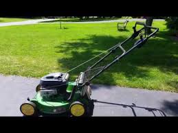 Vintage 1997 John Deere Push Mower With Aluminum Deck Model Ja65 Youtube