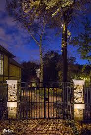 Backyard Outdoor Gate Entrance Lighting