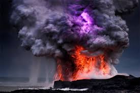 Pictures Volcano Lightning Illuminated Amazing Nature Volcano Lightning Nature Beauty