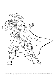How To Draw Raiden From Mortal Kombat Drawingtutorials101 Com Drawings Mortal Kombat Drawing Tutorial
