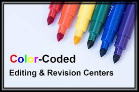 Color Coded Editing And Revision Centers Coding Color Coding Peer Editing