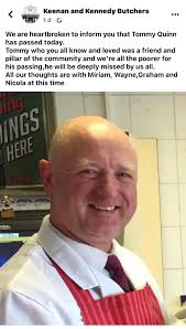 R.I.P Tommy Quinn you will be greatly missed by all form the Barry Finglas  West area you greeted everyone with a smile and we will miss that so much  nearly knew what