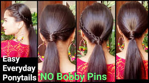 It makes hair glow and shimmer with healthy shine. 3 Easy Everyday Ponytail Hairstyles For Medium To Long Hair For Diwali Indian Hairstyles Youtube