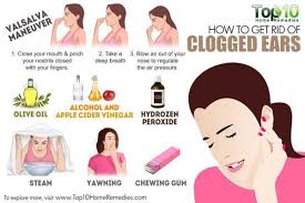 How To Get Rid Of Clogged Ears Top 10 Home Remedies Clogged Ears Ear Wax Removal Clogged Ear Remedy