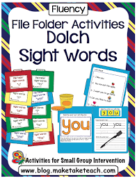 Sight words are written words that you recognize immediately without sounding them out. File Folder Sight Word Activities Make Take Teach