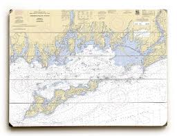 Ny Fishers Island Sound Ny Nautical Chart Sign Island