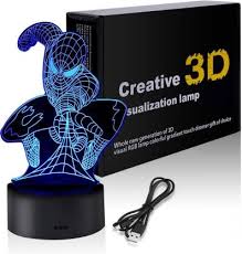 Are you looking for a lamp with a little more flexibility in terms of lighting quality? Royalkart Marvel 3d Illusion Bedside Lamp Cool Spider Man Led Night Light Novelty Superhero Bedroom Decor