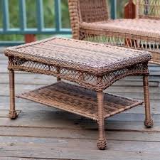 Outdoor wicker furniture from arhaus showcases a variety of styles for lounging, dining, and more. Wicker Patio Furniture Coffee Table In Honey Jeco Inc 1 Fred Meyer