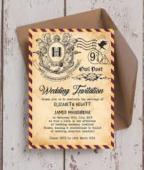 Amazing Harry Potter Themed Wedding Invites Our Invitations Are Harry Potter Wedding Theme Harry Potter Wedding Invitations Harry Potter Birthday Invitations