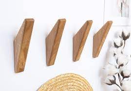 Oak Wood Wall Hooks Coat Hooks Etsy In 2021 Wooden Wall Hooks Wooden Hooks Wood Wall Hooks