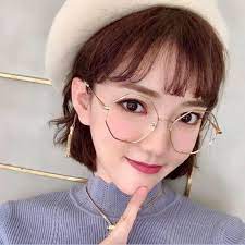 Vintage Irregular Metal Clear Lens Glasses Frame Trendy Unisex Anti Radiation Round Glasses Frames Fashion Eye Glasses Glasses Frames