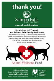 Thank You To Dr Michael J O Connell And Salmon Falls Family Healthcare For Generously Donating 7 50 Family Healthcare Medical Services Social Media Marketing