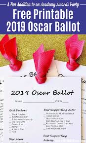 We want to see #what yousee. Free Printable 2019 Oscar Ballot Hello Little Home