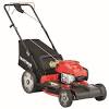 The model and serial number of a craftsman riding mower are near the engine or under the operator's seat. 1